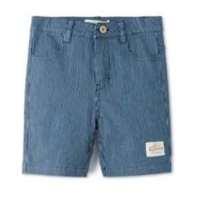Railroad Shorts Blue Stripe by Pastel
